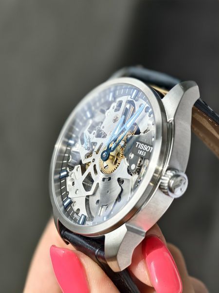 Чоловічий годинник Tissot T-Complication Squelette Mechanical T070.405.16.411.00 T070.405.16.411.00 фото