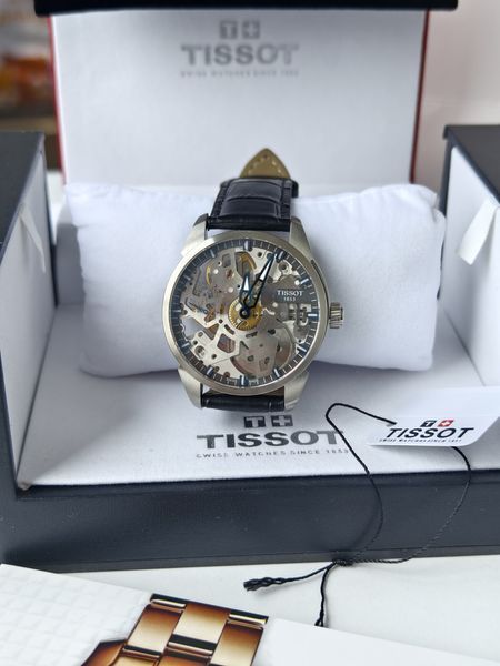 Чоловічий годинник Tissot T-Complication Squelette Mechanical T070.405.16.411.00 T070.405.16.411.00 фото